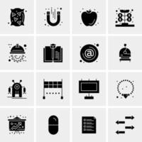 16 universelle Business-Icons Vektor kreative Icon-Illustration zur Verwendung in Web- und Mobilprojekten