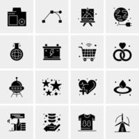 16 universelle Business-Icons Vektor kreative Icon-Illustration zur Verwendung in Web- und Mobilprojekten