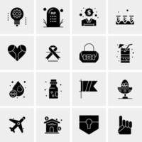 16 universelle Business-Icons Vektor kreative Icon-Illustration zur Verwendung in Web- und Mobilprojekten