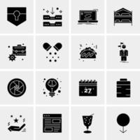 16 universelle Business-Icons Vektor kreative Icon-Illustration zur Verwendung in Web- und Mobilprojekten