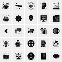 25 universelle Business-Icons Vektor kreative Icon-Illustration zur Verwendung in Web- und Mobilprojekten