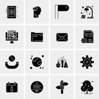 16 universelle Business-Icons Vektor kreative Icon-Illustration zur Verwendung in Web- und Mobilprojekten