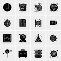 16 universelle Business-Icons Vektor kreative Icon-Illustration zur Verwendung in Web- und Mobilprojekten