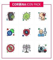 covid19 Corona-Virus-Kontaminationsprävention blaues Symbol 25 Pack wie rx medizinische Infektionsblase Menschen virales Coronavirus 2019nov-Krankheitsvektor-Designelemente vektor