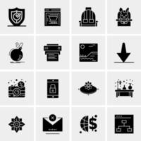 16 universelle Business-Icons Vektor kreative Icon-Illustration zur Verwendung in Web- und Mobilprojekten