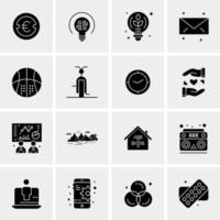 16 universelle Business-Icons Vektor kreative Icon-Illustration zur Verwendung in Web- und Mobilprojekten