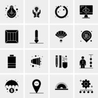 16 universelle Business-Icons Vektor kreative Icon-Illustration zur Verwendung in Web- und Mobilprojekten