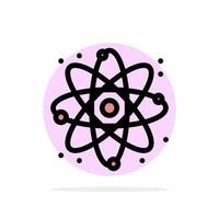 fysik reagera vetenskap abstrakt cirkel bakgrund platt Färg ikon vektor