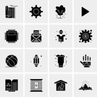 16 universelle Business-Icons Vektor kreative Icon-Illustration zur Verwendung in Web- und Mobilprojekten