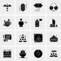 16 universelle Business-Icons Vektor kreative Icon-Illustration zur Verwendung in Web- und Mobilprojekten