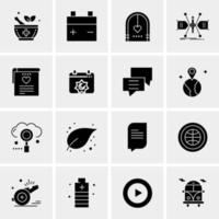 16 universelle Business-Icons Vektor kreative Icon-Illustration zur Verwendung in Web- und Mobilprojekten