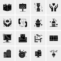 16 universelle Business-Icons Vektor kreative Icon-Illustration zur Verwendung in Web- und Mobilprojekten