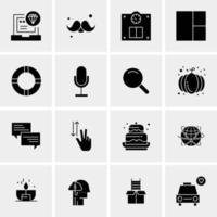 16 universelle Business-Icons Vektor kreative Icon-Illustration zur Verwendung in Web- und Mobilprojekten