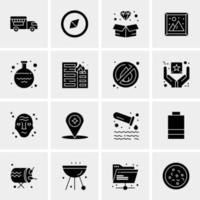 16 universelle Business-Icons Vektor kreative Icon-Illustration zur Verwendung in Web- und Mobilprojekten