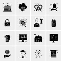 16 universelle Business-Icons Vektor kreative Icon-Illustration zur Verwendung in Web- und Mobilprojekten