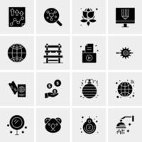 16 universelle Business-Icons Vektor kreative Icon-Illustration zur Verwendung in Web- und Mobilprojekten