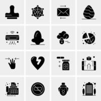 16 universelle Business-Icons Vektor kreative Icon-Illustration zur Verwendung in Web- und Mobilprojekten