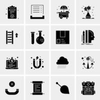 16 universelle Business-Icons Vektor kreative Icon-Illustration zur Verwendung in Web- und Mobilprojekten