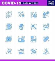 einfacher satz von covid19 schutz blau 25 icon pack icon enthalten coronavirus schutz krankheit virus reinigung virales coronavirus 2019nov krankheitsvektor designelemente vektor