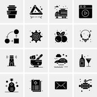 16 universelle Business-Icons Vektor kreative Icon-Illustration zur Verwendung in Web- und Mobilprojekten