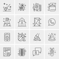 16 universelle Business-Icons Vektor kreative Icon-Illustration zur Verwendung in Web- und Mobilprojekten