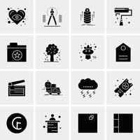 16 universelle Business-Icons Vektor kreative Icon-Illustration zur Verwendung in Web- und Mobilprojekten