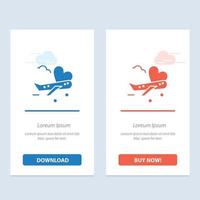 flyga flygplan plan flygplats blå och röd ladda ner och köpa nu webb widget kort mall vektor