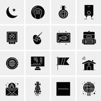 16 universelle Business-Icons Vektor kreative Icon-Illustration zur Verwendung in Web- und Mobilprojekten