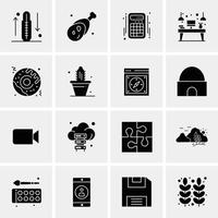 16 universelle Business-Icons Vektor kreative Icon-Illustration zur Verwendung in Web- und Mobilprojekten