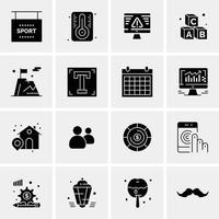 16 universelle Business-Icons Vektor kreative Icon-Illustration zur Verwendung in Web- und Mobilprojekten