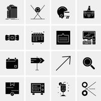 16 universelle Business-Icons Vektor kreative Icon-Illustration zur Verwendung in Web- und Mobilprojekten