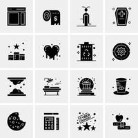 16 universelle Business-Icons Vektor kreative Icon-Illustration zur Verwendung in Web- und Mobilprojekten