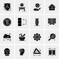 16 universelle Business-Icons Vektor kreative Icon-Illustration zur Verwendung in Web- und Mobilprojekten