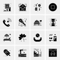 16 universelle Business-Icons Vektor kreative Icon-Illustration zur Verwendung in Web- und Mobilprojekten