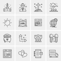 16 universelle Business-Icons Vektor kreative Icon-Illustration zur Verwendung in Web- und Mobilprojekten