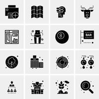 16 universelle Business-Icons Vektor kreative Icon-Illustration zur Verwendung in Web- und Mobilprojekten