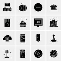 16 universelle Business-Icons Vektor kreative Icon-Illustration zur Verwendung in Web- und Mobilprojekten