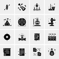 16 universelle Business-Icons Vektor kreative Icon-Illustration zur Verwendung in Web- und Mobilprojekten