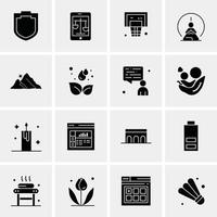 16 universelle Business-Icons Vektor kreative Icon-Illustration zur Verwendung in Web- und Mobilprojekten