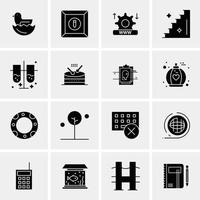 16 universelle Business-Icons Vektor kreative Icon-Illustration zur Verwendung in Web- und Mobilprojekten