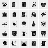 25 universelle Business-Icons Vektor kreative Icon-Illustration zur Verwendung in Web- und Mobilprojekten