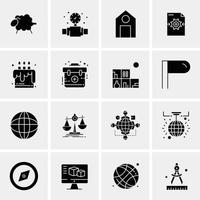 16 universelle Business-Icons Vektor kreative Icon-Illustration zur Verwendung in Web- und Mobilprojekten