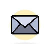 e-post post meddelande SMS abstrakt cirkel bakgrund platt Färg ikon vektor