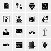 16 universelle Business-Icons Vektor kreative Icon-Illustration zur Verwendung in Web- und Mobilprojekten