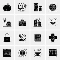 16 universelle Business-Icons Vektor kreative Icon-Illustration zur Verwendung in Web- und Mobilprojekten