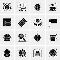 16 universelle Business-Icons Vektor kreative Icon-Illustration zur Verwendung in Web- und Mobilprojekten