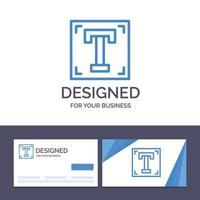 kreativ företag kort och logotyp mall designer font väg program text vektor illustration