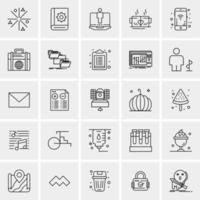 25 universelle Business-Icons Vektor kreative Icon-Illustration zur Verwendung in Web- und Mobilprojekten