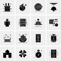 16 universelle Business-Icons Vektor kreative Icon-Illustration zur Verwendung in Web- und Mobilprojekten