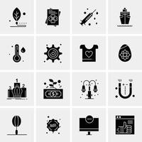 16 universelle Business-Icons Vektor kreative Icon-Illustration zur Verwendung in Web- und Mobilprojekten